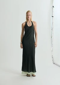 Semi-transparent combination dress