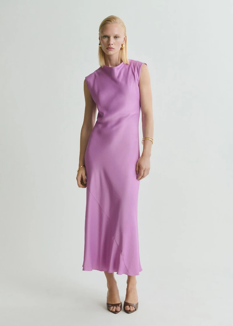 Satin midi dress