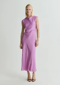 Satin midi dress