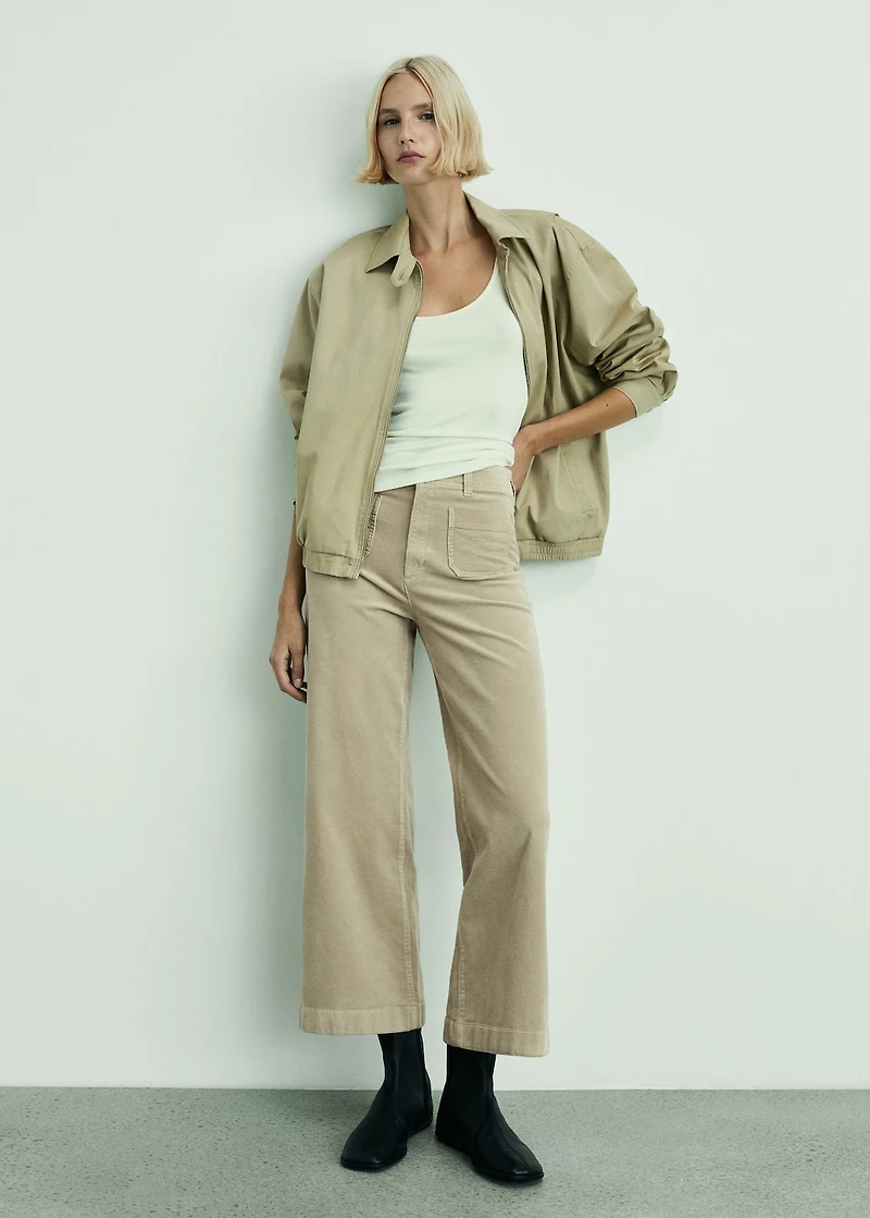 Catherin culotte corduroy pants