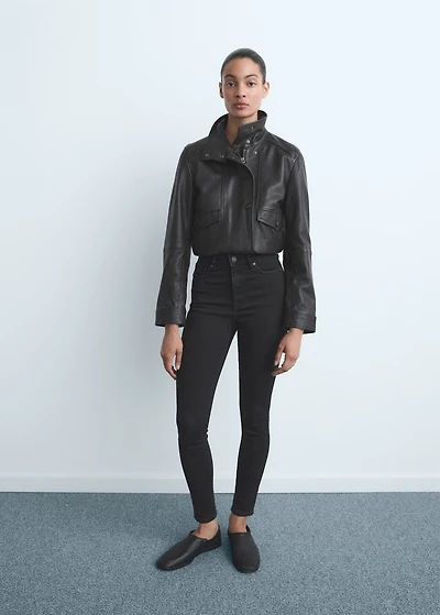 High-rise skinny jeans