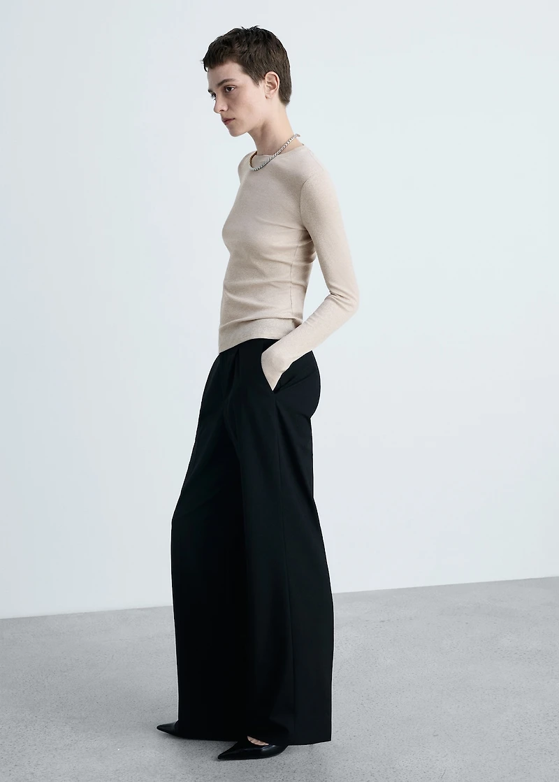 Lurex knitted t-shirt