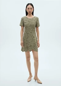 Crochet knitted dress