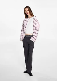 Message crop T-shirt