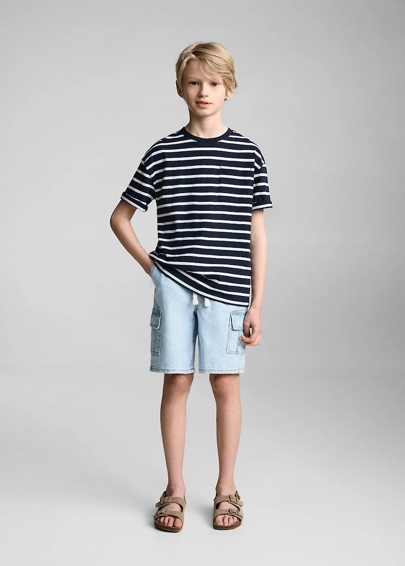Striped cotton T-shirt