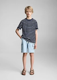 Striped cotton T-shirt