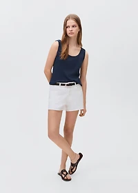 Cotton sleeveless t-shirt