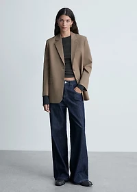 Ribbed long-sleeved t-shirt