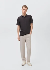 Cotton piqué polo shirt