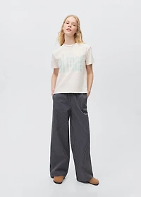 Message cotton T-shirt