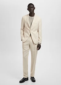 Salerno suit blazer 100% linen slim fit
