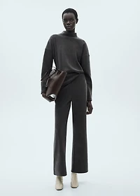 Corduroy sweatshirt with perkins neck