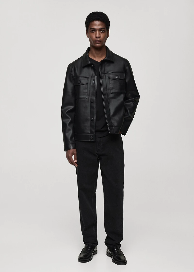 100% cotton slim-fit V-neck t-shirt