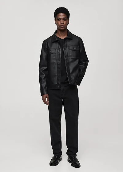 100% cotton slim-fit V-neck t-shirt