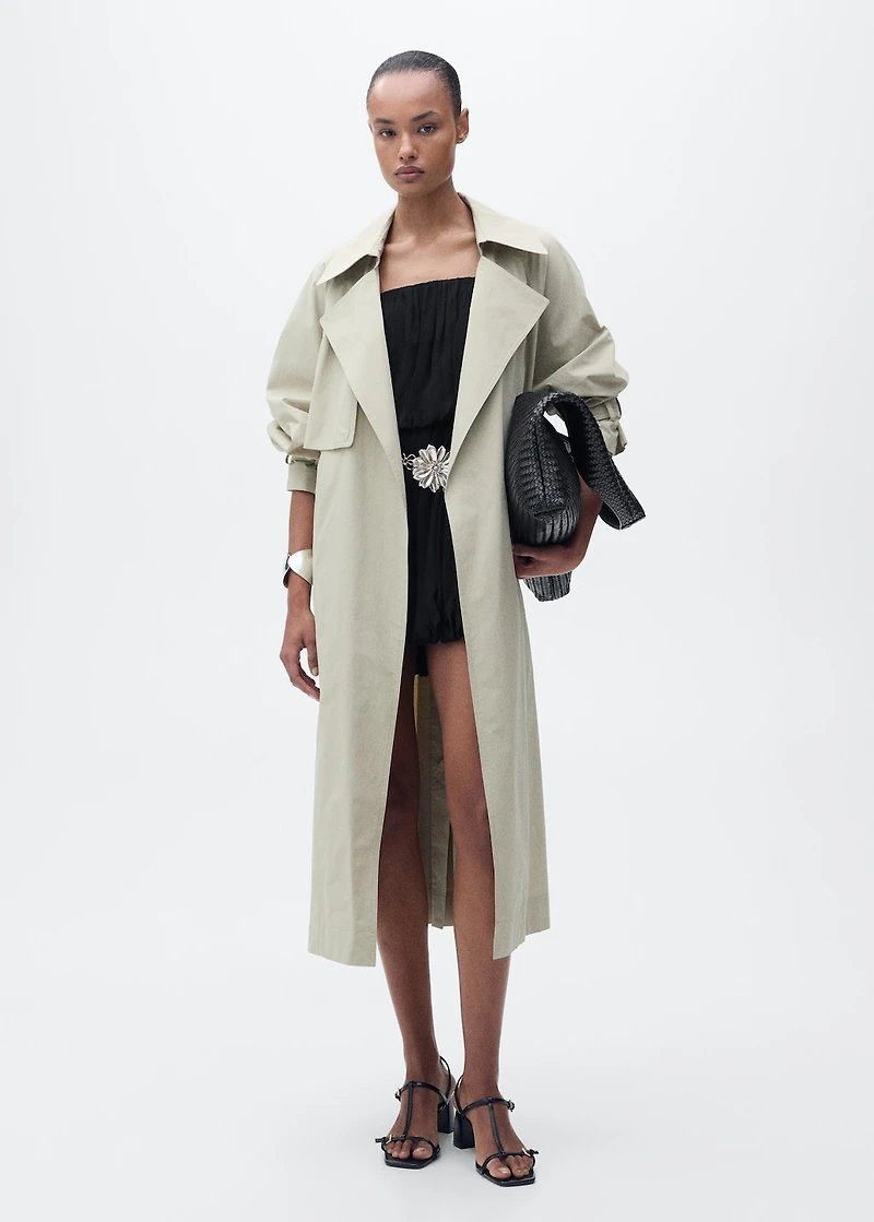 Gathered balloon dress