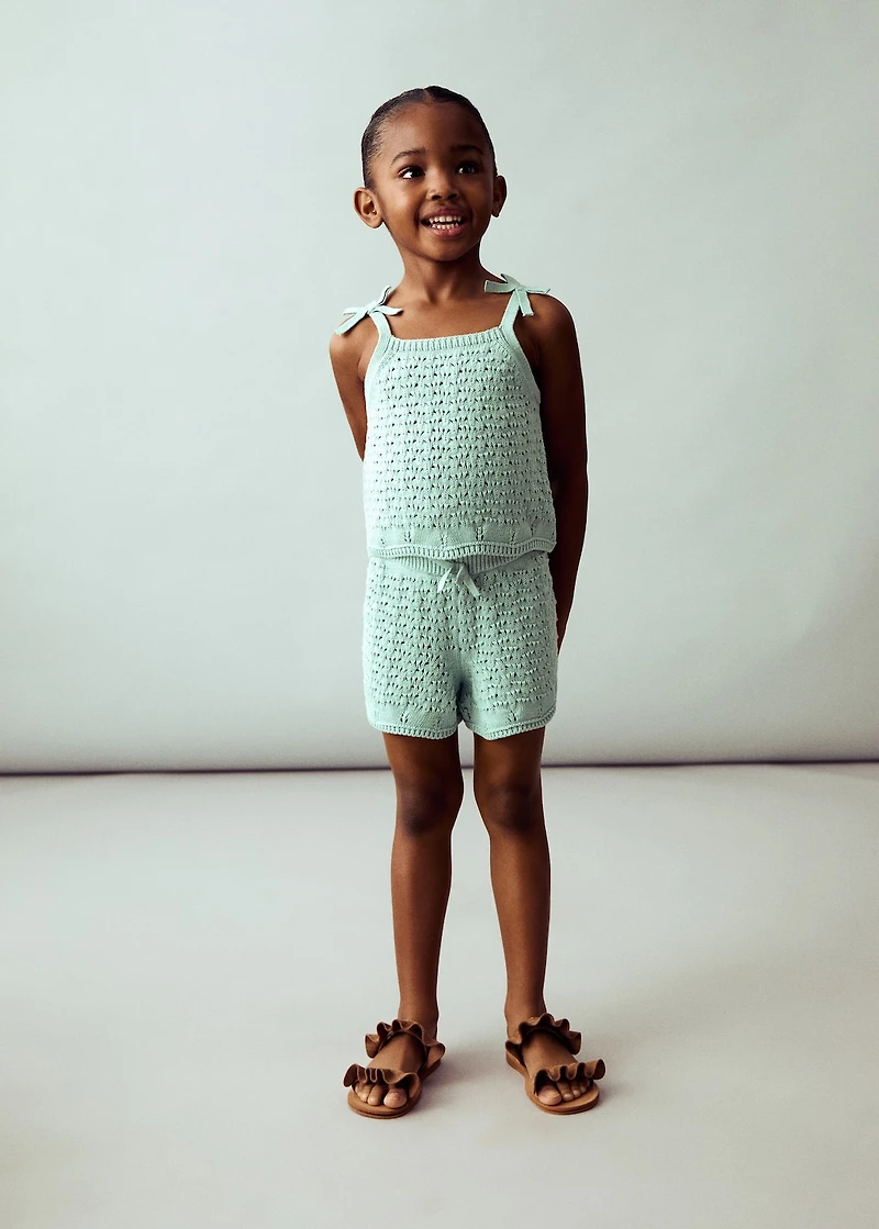 Crochet top with straps