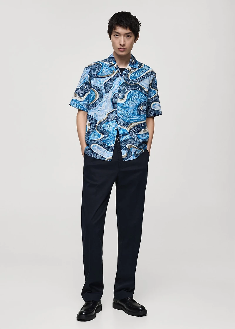 Regular-fit printed shirt