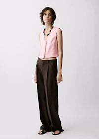 Linen suit waistcoat