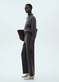 Corduroy straight pants