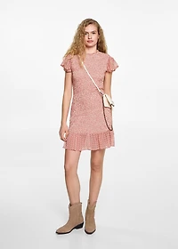 Printed ruched dress