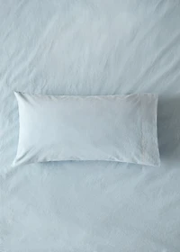Children's washed cotton double-stitched pillowcase 30x50 cm
