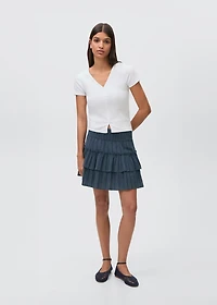 Short flared skirt