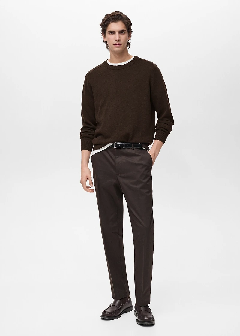 Knitted cotton sweater