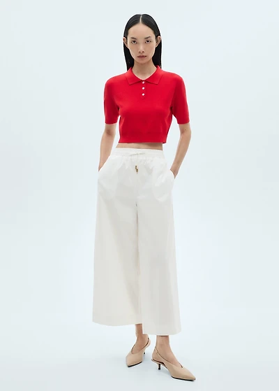 Culotte pants with pockets
