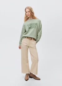 Printed message sweatshirt