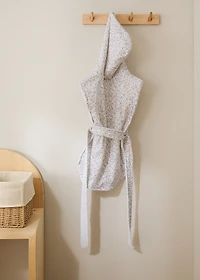 Children’s bathrobe with mini-flower print