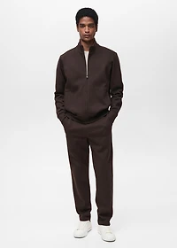 Cotton joggers with elastic waist