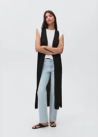Long cotton vest