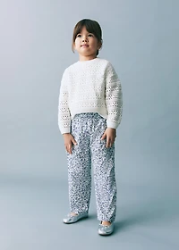 Printed cotton pants