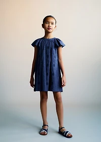 Embroidered short dress