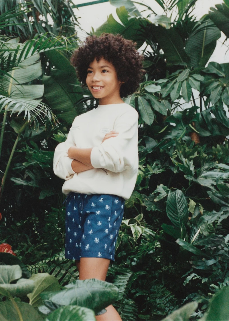 Octopus print swimsuit