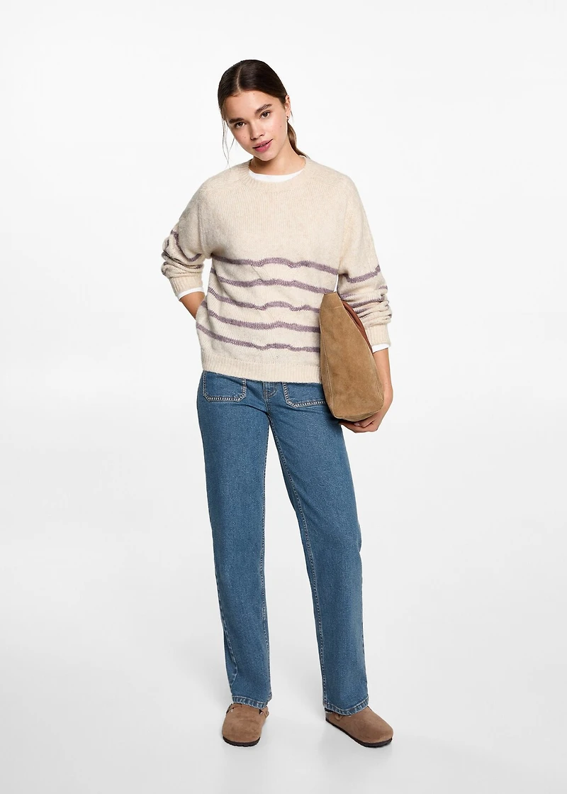 Oversized striped sweater