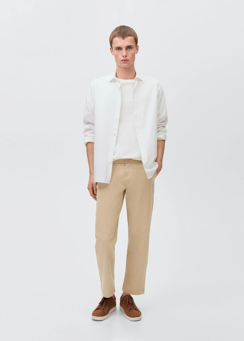 Straight-fit chino pants