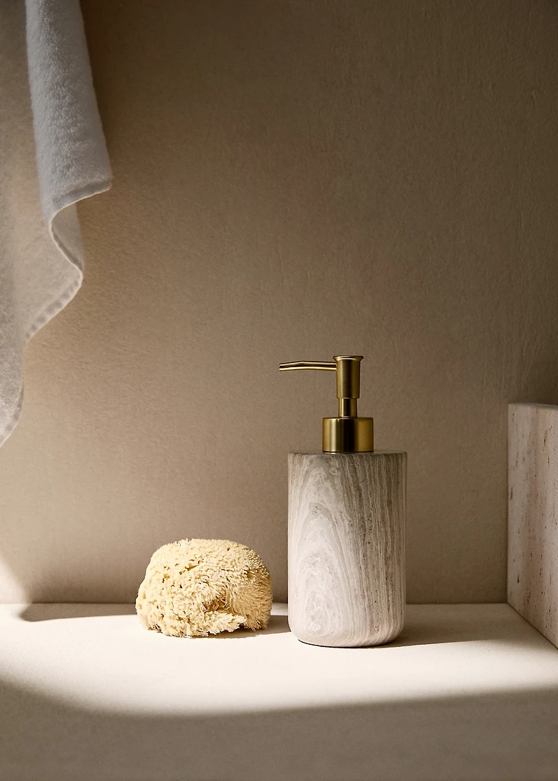 Marble soap dispenser