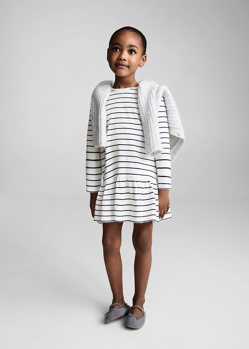 Striped cotton dress