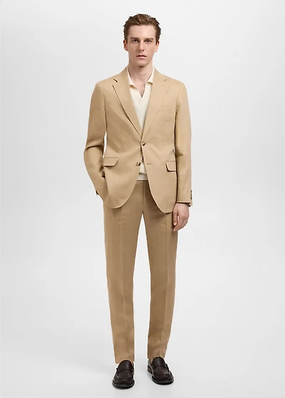 Amalfi 100% linen slim-fit suit blazer