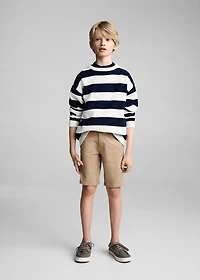 Cotton chino style Bermuda shorts