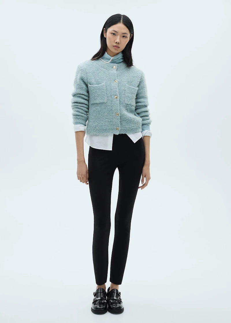 Mid-rise skinny leggings