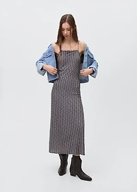 Long printed dress