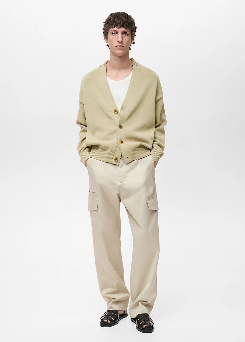 Relaxed-fit pants with pocket