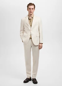 Amalfi 100% linen slim-fit suit blazer
