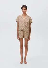 Printed cotton pyjama pack