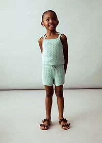 Crochet knitted shorts