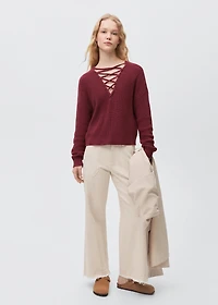 Culotte jeans with pockets