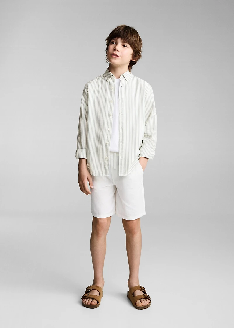 100% cotton Oxford striped shirt