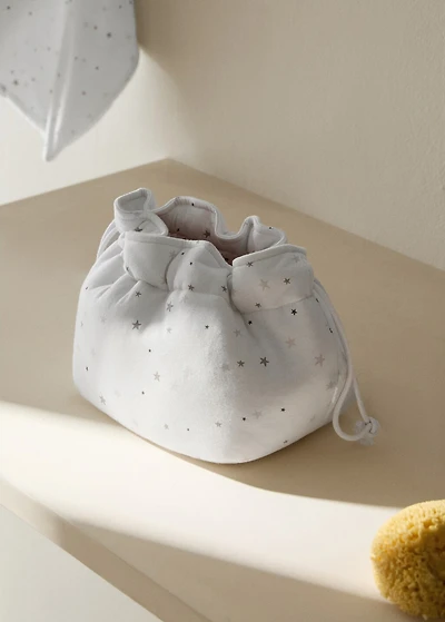 Organizer changing mat with star print